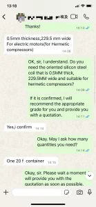 crgo-steel-Customer-feedback-India