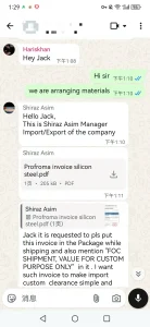 Customer feedback Peru