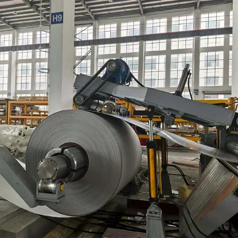Silicon steel coil processing line for transformer core stamping and decoiling operations