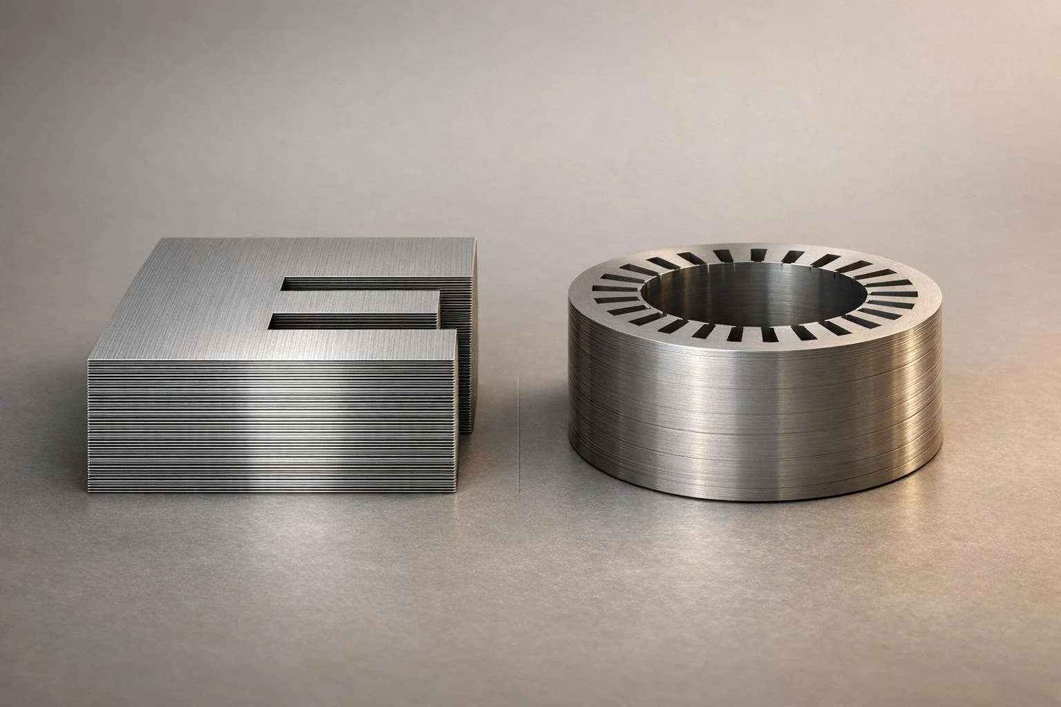 CRGO vs CRNGO electrical steel comparison showing differences in magnetic directionality, core loss, and typical applications