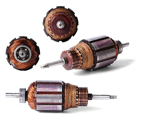 CRNGO electrical steel motor stator and rotor core assembly for rotating machinery applications