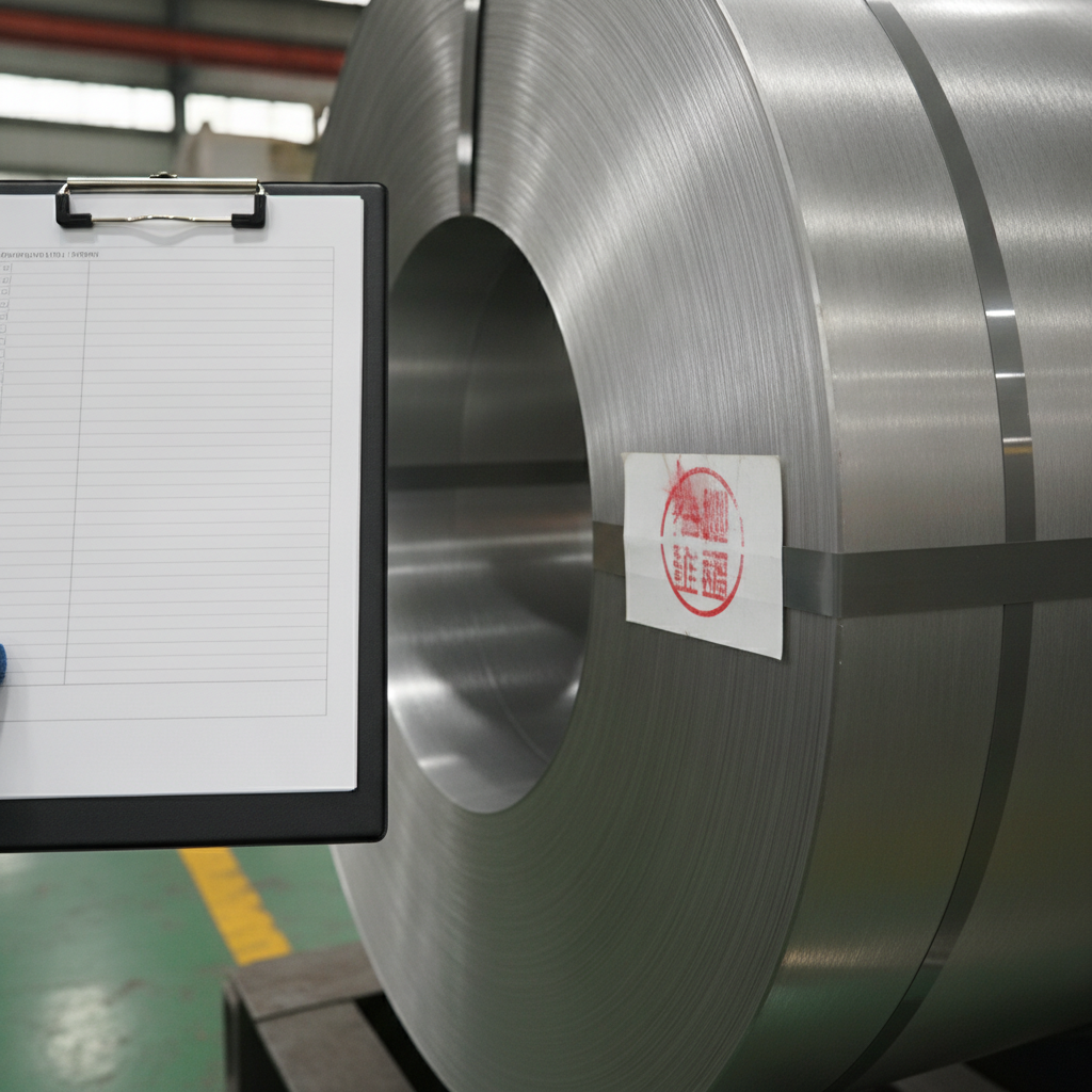Electrical steel coil with mill test certificate for EN 10204 3.1 and 3.2 certification inspection