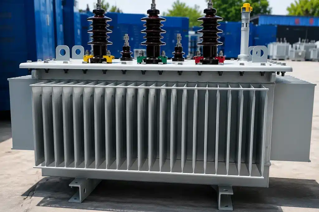 Amorphous steel transformer with high-efficiency core design for power distribution