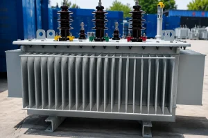 Amorphous steel transformer with high-efficiency core design for power distribution