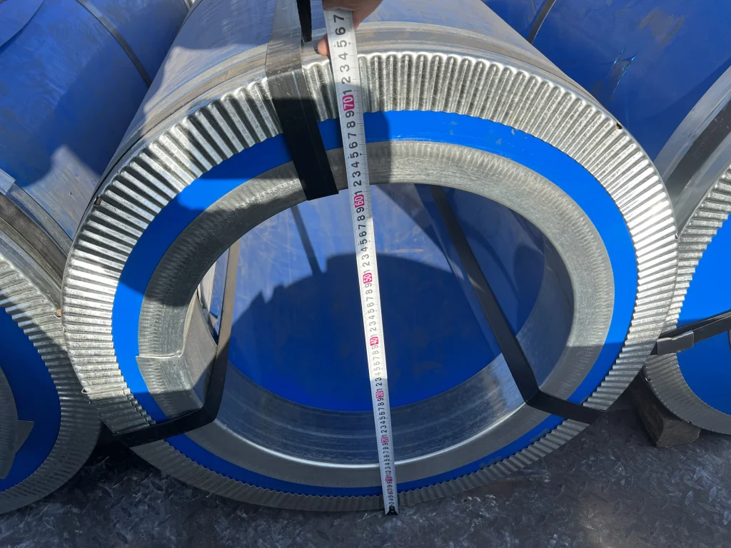 CRGO electrical steel coil with protective packaging and size inspection before export shipment