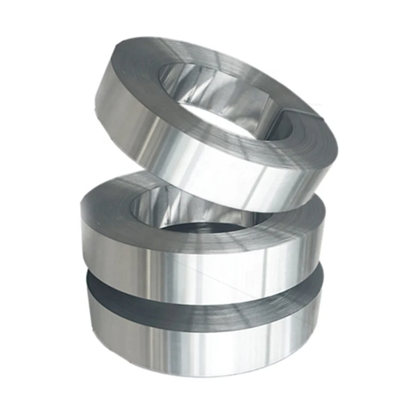 Slit electrical steel strip coils showing coating along the edge