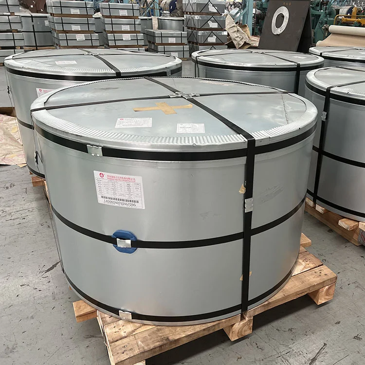 Non-grain-oriented electrical steel coils packed for industrial transformer and motor applications
