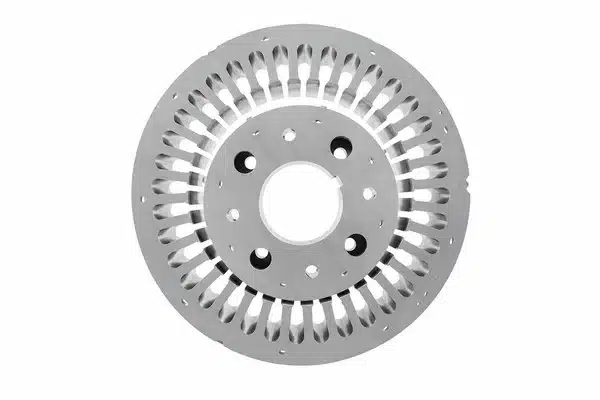 Precision-stamped servo and appliance motor lamination from M270-35A non-oriented silicon steel