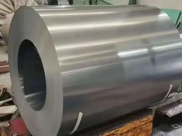 M6 CRGO steel master coil on a timber skid — 0.35 mm grain-oriented electrical steel