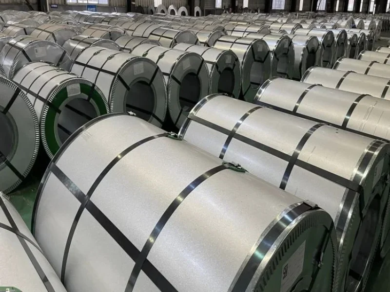 Cold rolled electrical steel coils ready for export from the factory
